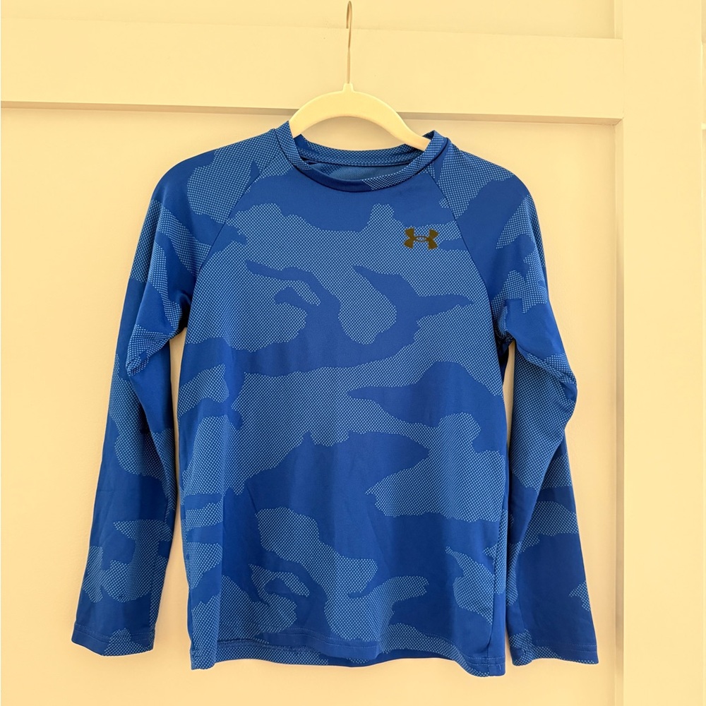 Under Armour Blue Patterned Long Sleeve Top